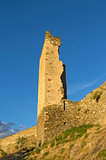 Ruined tower of the medieval  fortress.