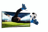 Realism of sporting images broadcast on tv