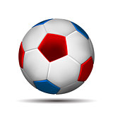 Soccer ball in color of russian flag I