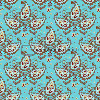 Seamless paisley pattern