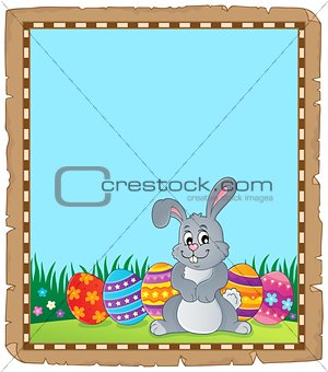 Parchment with Easter bunny topic 4