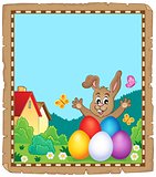 Parchment with Easter bunny topic 8