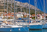 Baska voda waterfront sailing destination in Makarska riviera