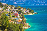 Makarska riviera turquoise coastline view