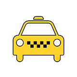 Taxi Icon, taxi icon vector, taxi. vector illustration.