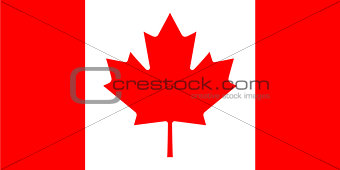 The official flag of Canada