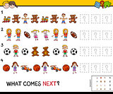 complete the pattern educational game for kids