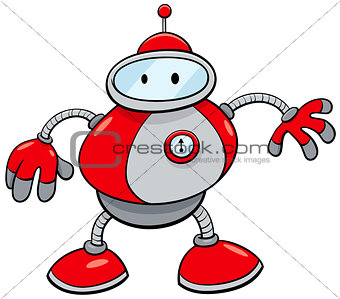 tin robot fantasy cartoon character