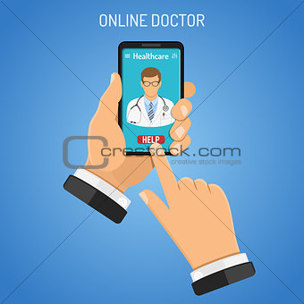 Online Doctor Concept