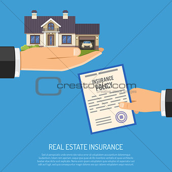 Real Estate Insurance Concept