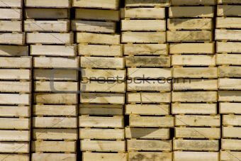 Stacked crates background