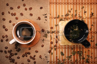 Tea and coffee
