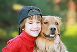 Little Boy and Dog