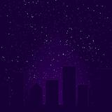 Purple City Skyline
