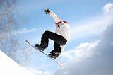 snowboarder jumping