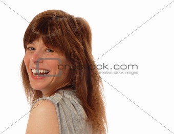 young lady laughing