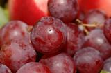 Macro Red Grapes