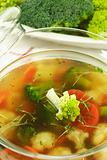 Healthy and diet food -vegetable soup