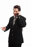 Business executive on the phone
