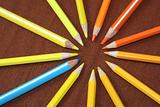 Circle of Colored Pencils