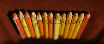 colored wood pencils