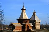 Wooden church in Russia
