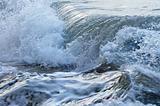 Waves in stormy ocean