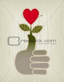 Thumbs Up Heart Icon