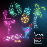 Tropical Neon Light Signs