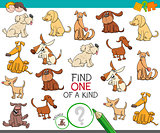 find one of a kind with dog characters
