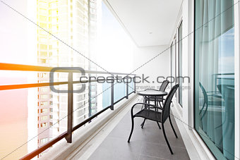 Sea view balcony