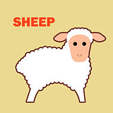 Farm animal sheep simple