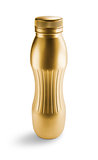 Gold plastic bottle