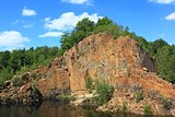 Abandoned quarry in Konigshain