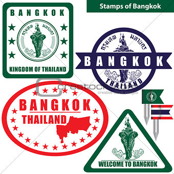 Stamps of Bangkok, Thailand