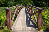 Wooden bridge in the park