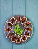Oven baked oysters