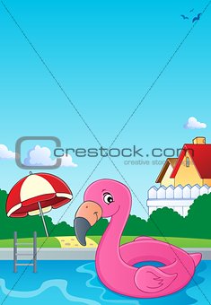 Flamingo float theme image 2