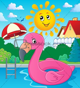 Flamingo float theme image 3