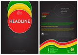 Flyer Template with Colored Circles