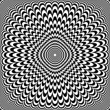 Optical illusion design. Abstract op art pattern. 