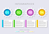 Options banners infographic design