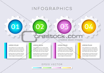 Options banners infographic design