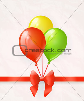 Balloons with bow