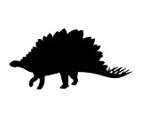 Silhouette Stegosaurus dinosaur jurassic prehistoric animal