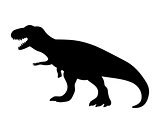 Silhouette Tyrannosaurus dinosaur jurassic prehistoric animal