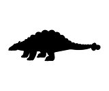 Silhouette Ankylosaurus dinosaur jurassic prehistoric animal