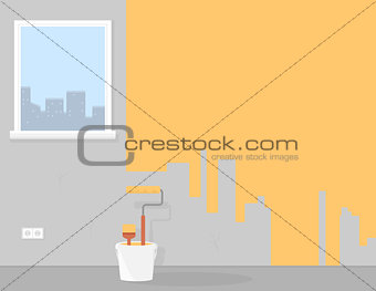 painting or improvement home room or apartment background