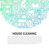 House Cleaning Line Concept