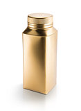 Gold plastic bottle